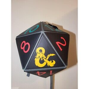 Dungeons & Dragons D20 Dice Molded Black Laptop Backpack NEW Bioworld